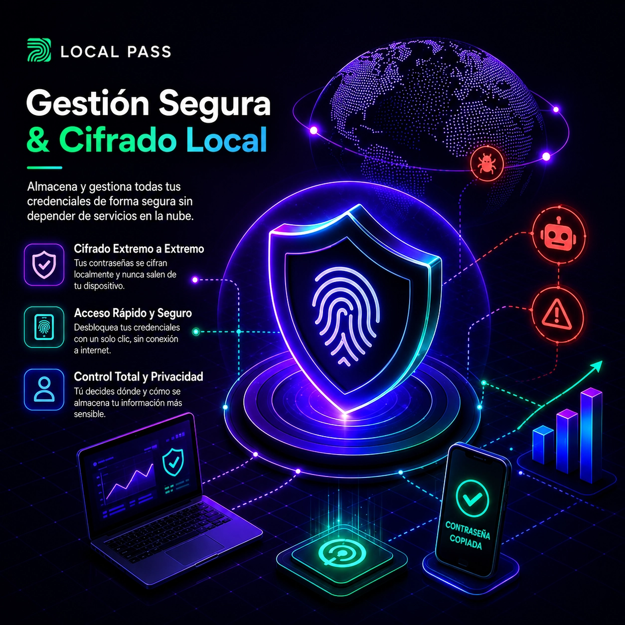 Gestor de contraseñas local